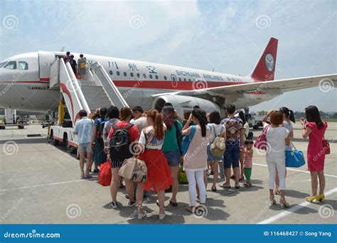 Passengers Boarding A Plane Editorial Photography Image Of Arrival