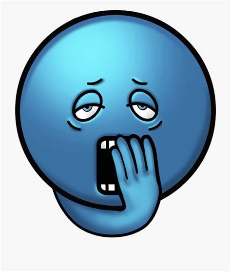Emoji Face Clipart Spanish Feeling Blue Tired Emoji Face