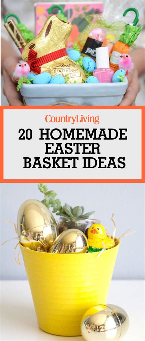 20 Cute Homemade Easter Basket Ideas Easter Ts For Kids And Adults