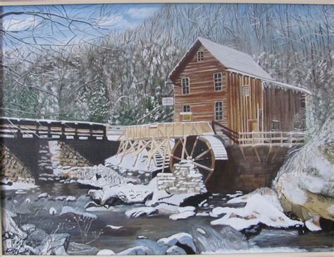 Judy Scopes Painting Gallery Glade Creek Grist Mill West Virginia