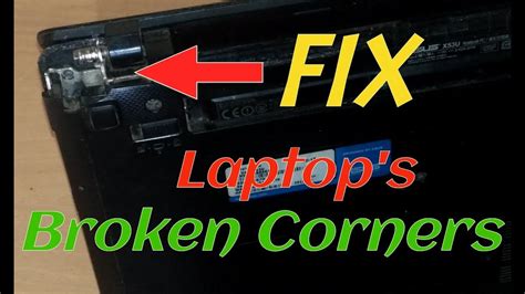 How To Fix Laptop S Broken Corner S I Laptop Body Repair Hinges YouTube