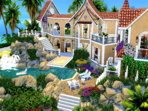 Paradise Mansion No Cc The Sims 4 Catalog