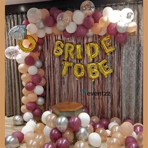 Bride To Be Decoration Ideas At Home Bridal Shower Party Decoration