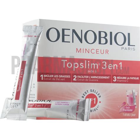 Oenobiol Topslim 3 En 1 Minceur Framboise Oenobiol 14 Sticks