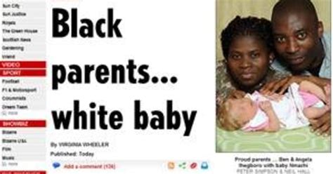 White Baby Born To Black Parents