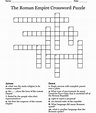 The Roman Empire Crossword Puzzle - WordMint
