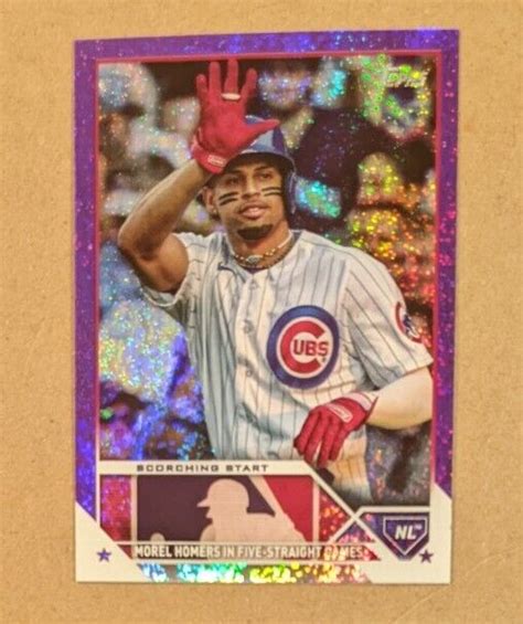 Topps Update Purple Foilboard Us Christopher Morel D