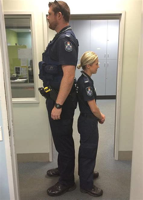 Photo Of Mismatched Queensland Cops Goes Viral 9news