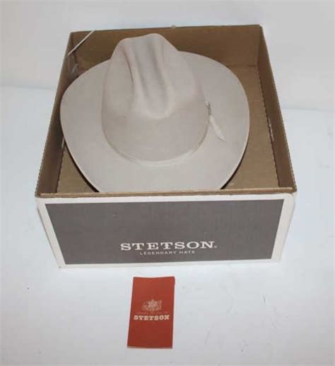 Stetson 4x Beaver Cowboy Hat Size 6 78 In Stetson Factory Box Fine
