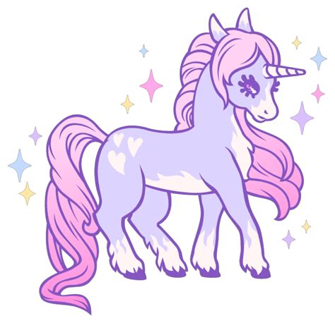 Unicorn Pastel Purple Pink Sparkles Sticker By Xmeliis