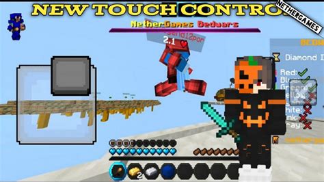 Nethergames Bedwars With New Touch Control Mcpe Creepergg