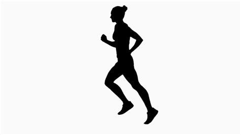 Woman Jogging Silhouette At Getdrawings Free Download