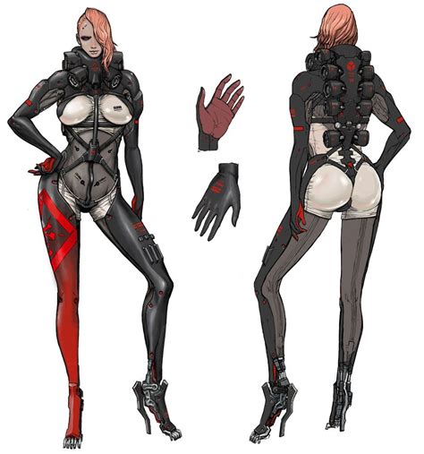 Mistral Concept Metal Gear Rising Revengeance Character Model Sheet