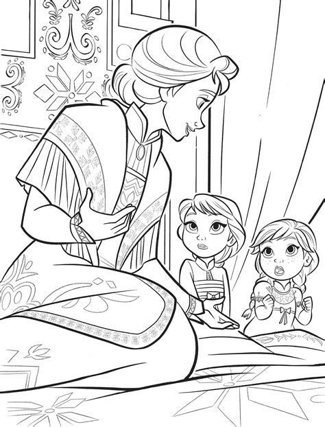 Frozen Coloring Page Anna And Elsa Cedric Walker S Coloring Pages My