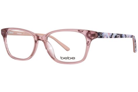 Bebe Women S Eyeglasses Bb5163 Bb 5163 650 Blush Crystal Optical Frame 55mm Ebay