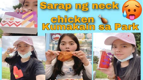 Mukbang Eating Neck Chicken At Taipei Expo Park Hye Len YouTube