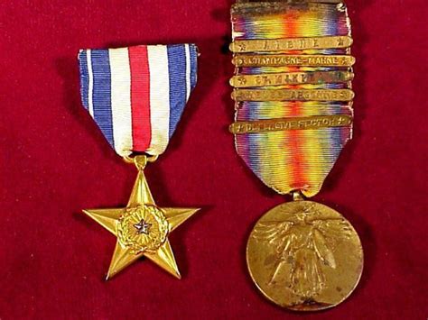 Second Roundsilver Star And Ww1 Victory Medal Medals