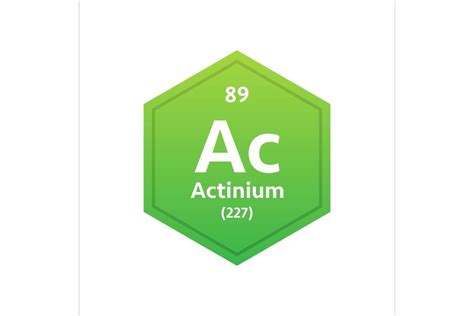 Actinium Symbol Chemical Element Graphic By Dg Studio · Creative Fabrica