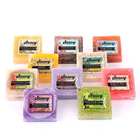 Natural And Organic Bar Soap Variety Pack Saavy Naturals