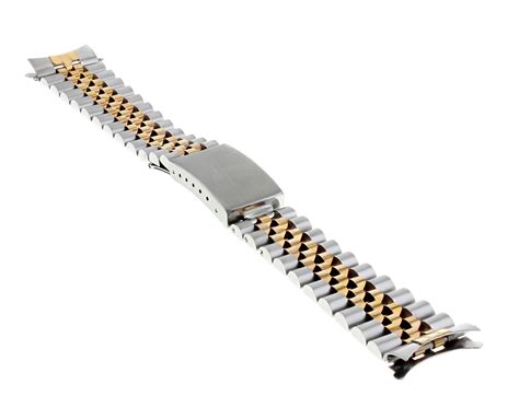 19mm 18kss Two Tone Rose Gold Jubilee Watch Band For Rolex 19mm Date