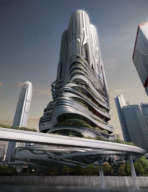 Futuristic Skyscraper By Flyingarchitecture Imaginaryhongkong