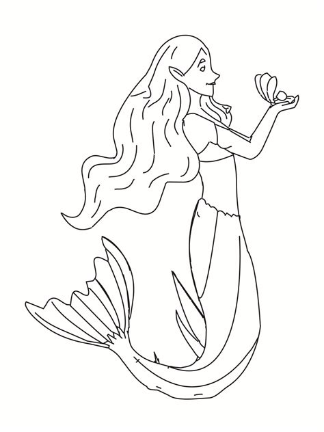 Fantastic Mermaid Färbung Seite Kostenlose Druckbare Malvorlagen Für