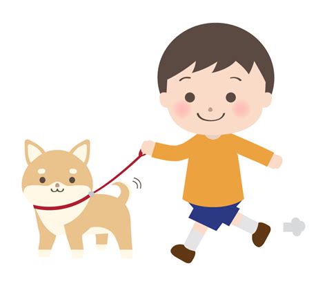 【ベストコレクション】 犬の散歩 イラスト