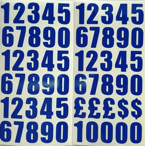 1 Inch Vinyl Numbers Self Adhesive Peel And Sticksunny Etsy Uk