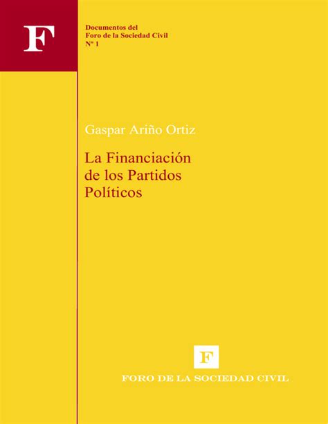 La Financiaci N De Los Partidos Pol Ticos