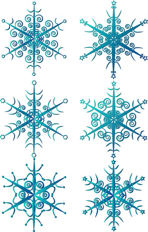 Transparent Blue Snowflakes Png Snowflake Original Size Png Image