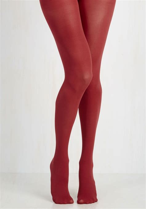 Cute And Patterned Legwear Modcloth Tights Colored Tights Outfit