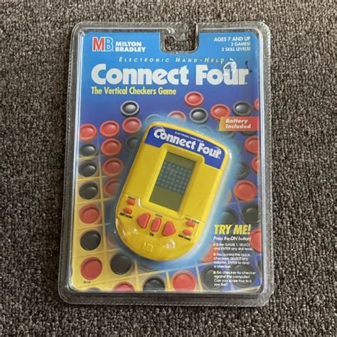 Vintage Milton Bradley 1995 Connect Four Electronic Hand Held Game Nip