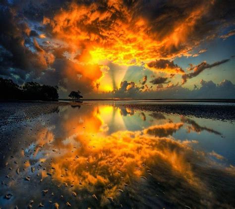 Twitter Sunset Wallpaper Water Reflection Photography Amazing Sunsets