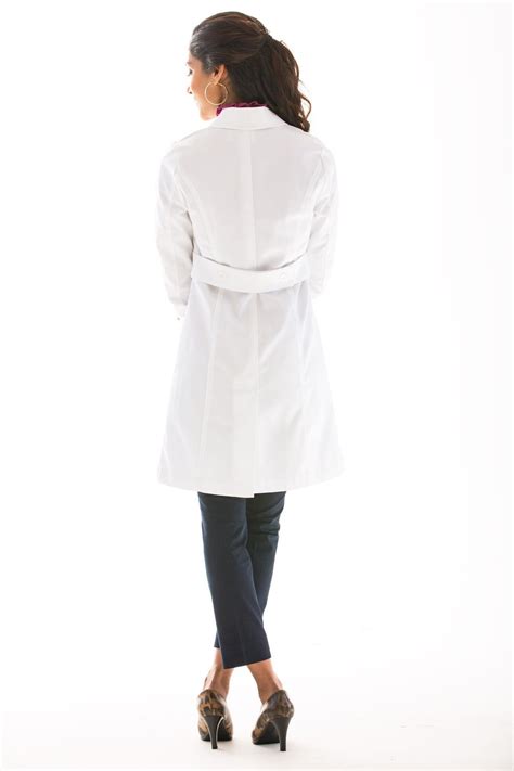 Emma W Back Womens Lab Coats White Lab Coat Coats For Women
