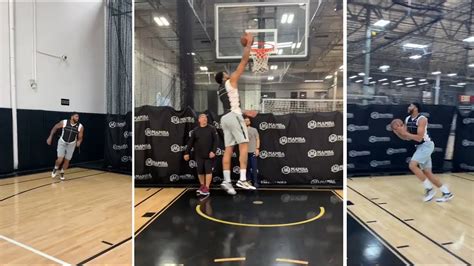Anthony Davis Weighted Vest Dunk Workout Preparing For La Lakers Debut