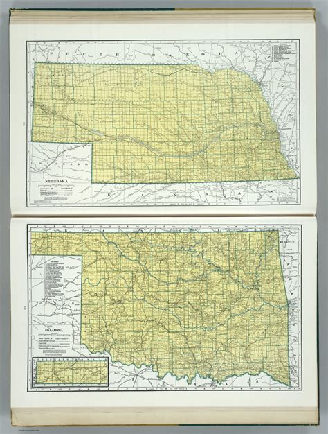Nebraska Oklahoma David Rumsey Historical Map Collection