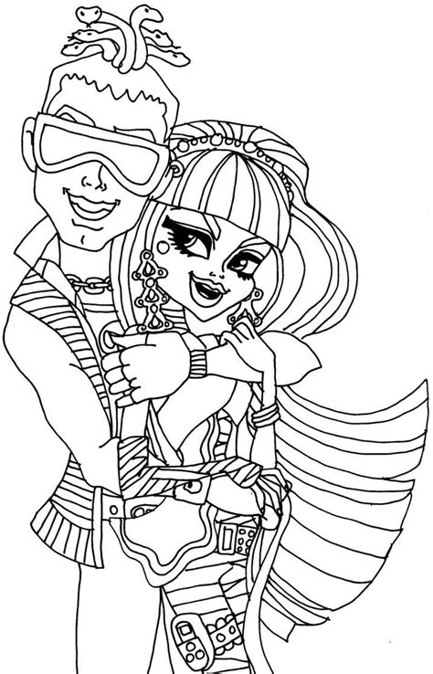 Monster high is a series of dolls based on horrors and fantasy. Free Printable Monster High Coloring Pages for Kids ...
