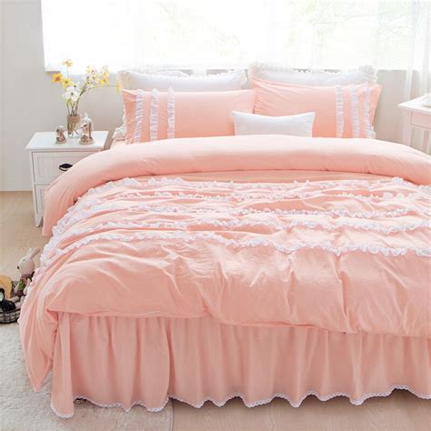 Solid Color Princess Bedding Sets Luxury 34pcs Twin Full Queen King