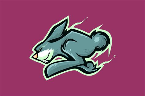 Rabbit Running E Sports Gaming Mascot Graphic By Depadepi · Creative