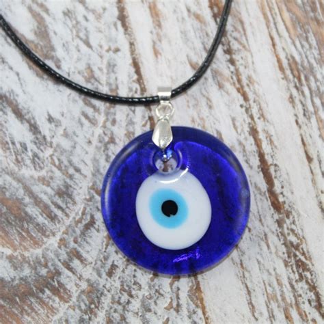 Turkey Kabbalah Glass Evil Eye Pendant Necklace Good Luck Etsy Evil