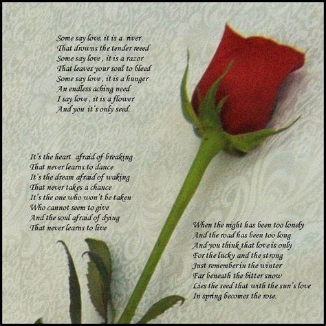 Words Often Left Unspoken Lyrics From The Rose