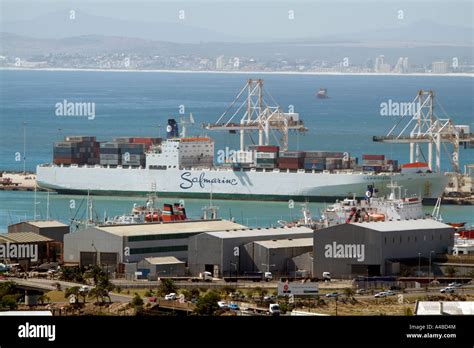 Port Of Cape Town South Africa Container Ship Of The Safmarine Company