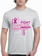 IWPF - Mens Cancer Awareness Fight Breast Cancer Short Sleeve T-Shirt ...