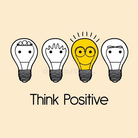 Think Positive Sign Stock Vector Illustration Of Think 160394215