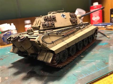 Wwii Heavy Tank German King Tiger Initial Prod Plastic Model