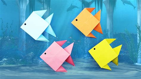 Paper Fish Making Instruction How To Make An Origami Fish Step By