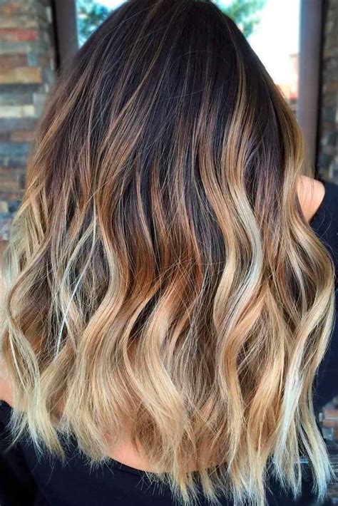 brown ombre hair color brunette ombre brown to blonde hair color dark hair color balayage
