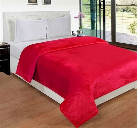 Plain Red Solid Blanket At Rs 225piece In Mumbai Id 15899351788