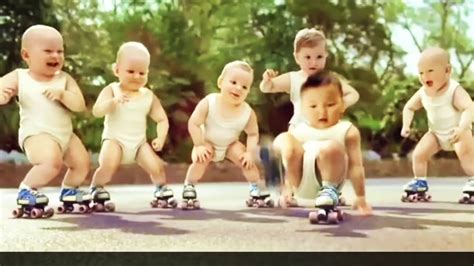 Baby Dance In Roller Pub Evian And Gangnamstyle Youtube