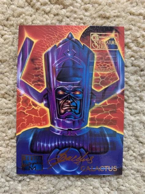 1995 Marvel Masterpieces Galactus Emotion Gold Foil Signature Card 32